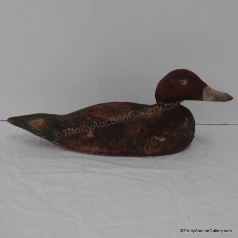 Appraisal: Antique Wood Carved Duck Decoy A old hand carved Duck