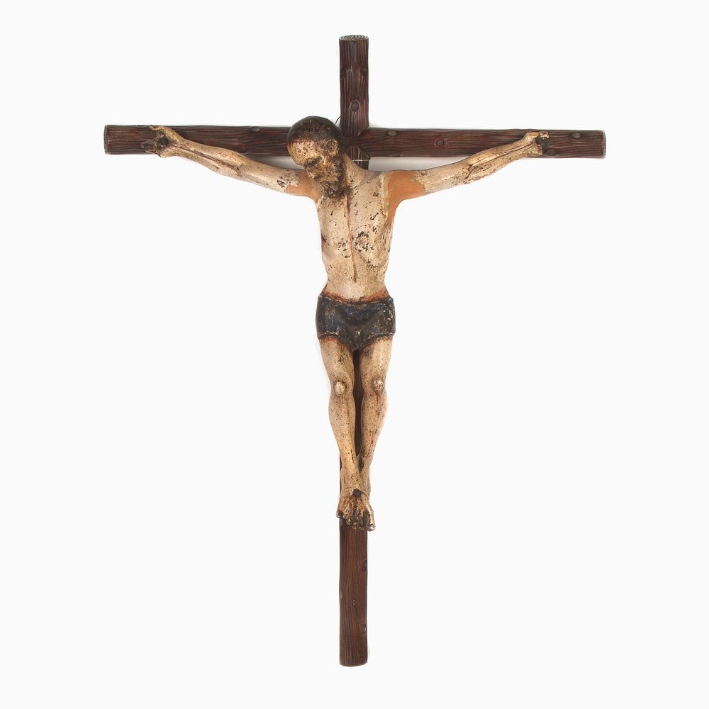 Appraisal: Spanish Colonial Mexico Cristo Crucificado th Century Spanish Colonial Mexico