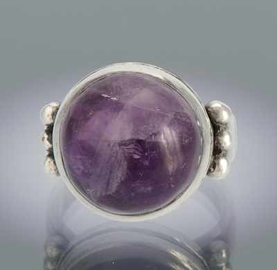 Appraisal: A William Spratling Sterling Silver and Amethyst Ring Sterling silver