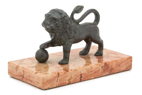 Appraisal: Sale Lot A Bronze Figure th century depicting a lion