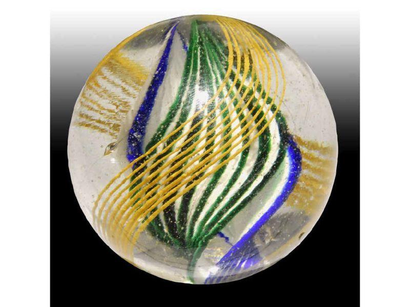 Appraisal: Ribbon Core Swirl Marble Description - '' Alternating ribbons of