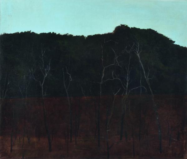 Appraisal: BRYAN WESTWOOD - Landscape at Dusk oil on canvas on