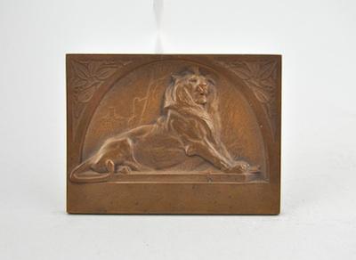 Appraisal: Frederic Auguste Bartholdi - Lion de Belfort Cast bronze plaquette