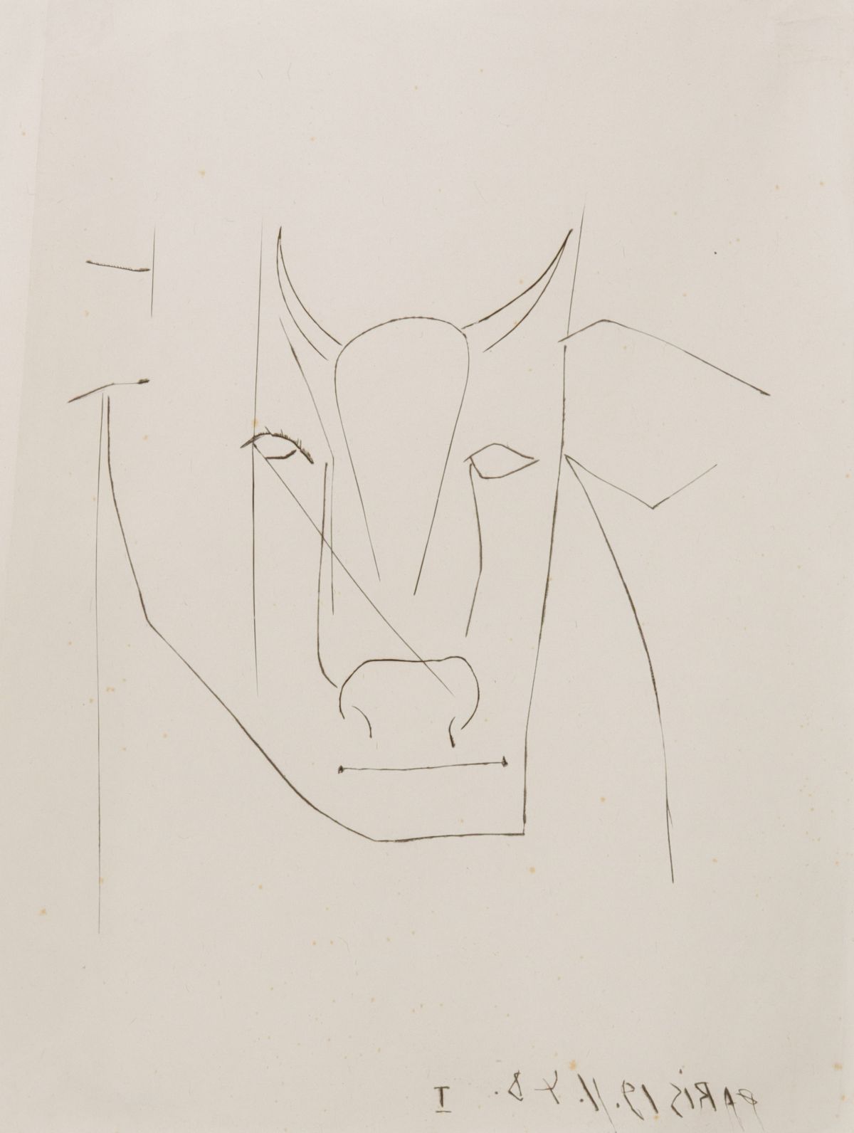 Appraisal: AFTER PABLO PICASSO - AQUATINT ETCHINGPablo Picasso Spanish - Head