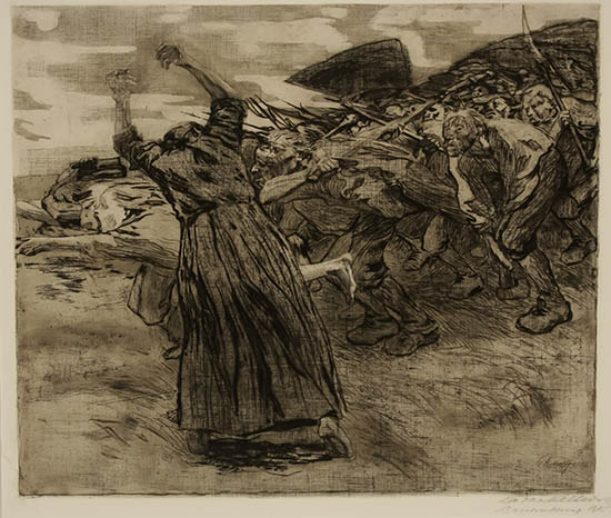 Appraisal: K the Kollwitz German - Losbruch Klipstein Etching aquatint and