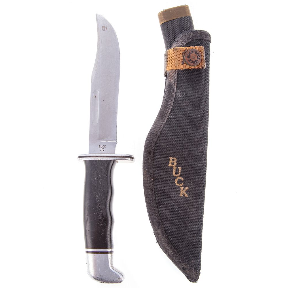 Appraisal: Two Buck Fixed Blade Knives One is a Vanguard with