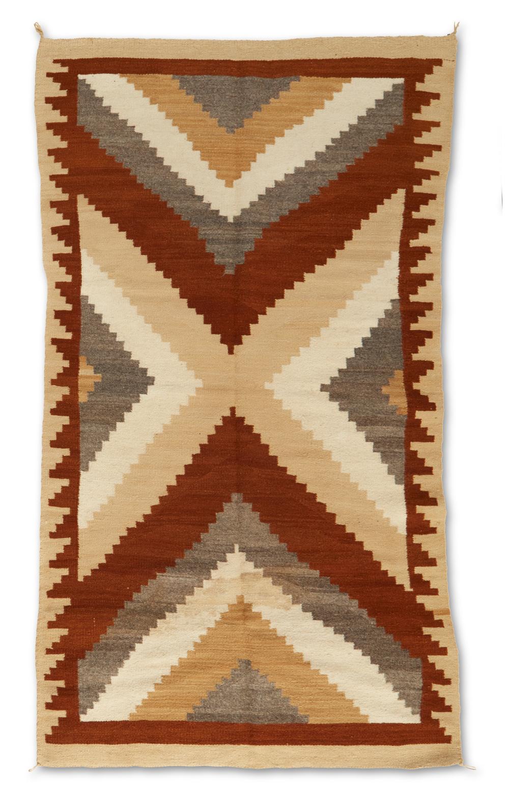 Appraisal: A Navajo regional rug Mid Late th century Dine Woven