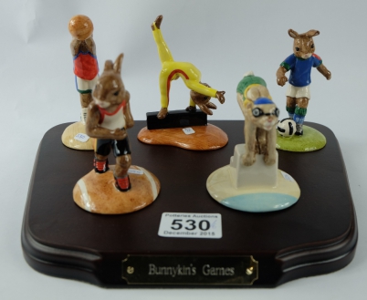 Appraisal: Royal Doulton Bunnykins set of Olympic games figures comprising Swimmer