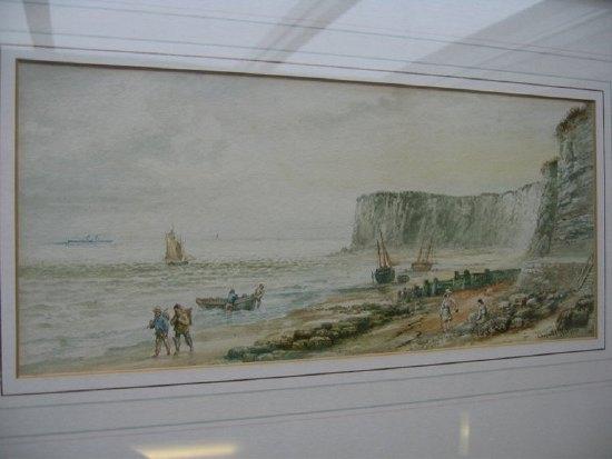 Appraisal: attributed to Leopold RiversFigures by Chalk Cliffssigned lower rightwatercolour cm