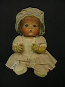 Appraisal: BISQUE BABY Bisque head sleep eyes marked k Germany Composition