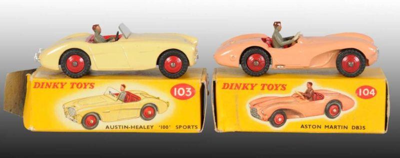 Appraisal: Lot of Dinky Toys Die-Cast Sports Cars in OB Description