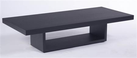 Appraisal: CASSINA COFFEE TABLE MODERN black patinated ash the rectangular top