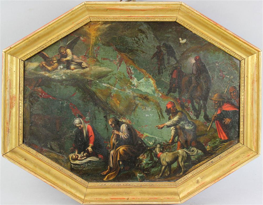 Appraisal: POSSIBLY CAJETAN ROOS GAETANO DE ROSA ITALIAN - NATIVITY SCENE