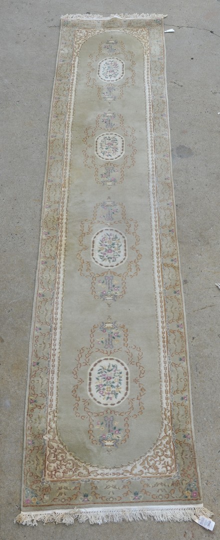 Appraisal: French Savonnerie Style Runner and Small Carpet th c Runner