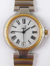 Appraisal: A lady's Dunhill stainless steel quartz watch with bracelet sweep