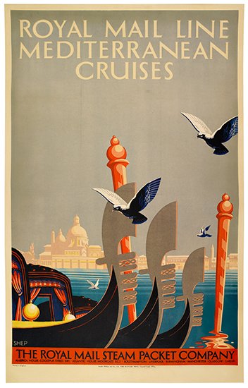 Appraisal: SHEP CHARLES SHEPHERD - ROYAL MAIL LINE MEDITERRANEAN CRUISES x