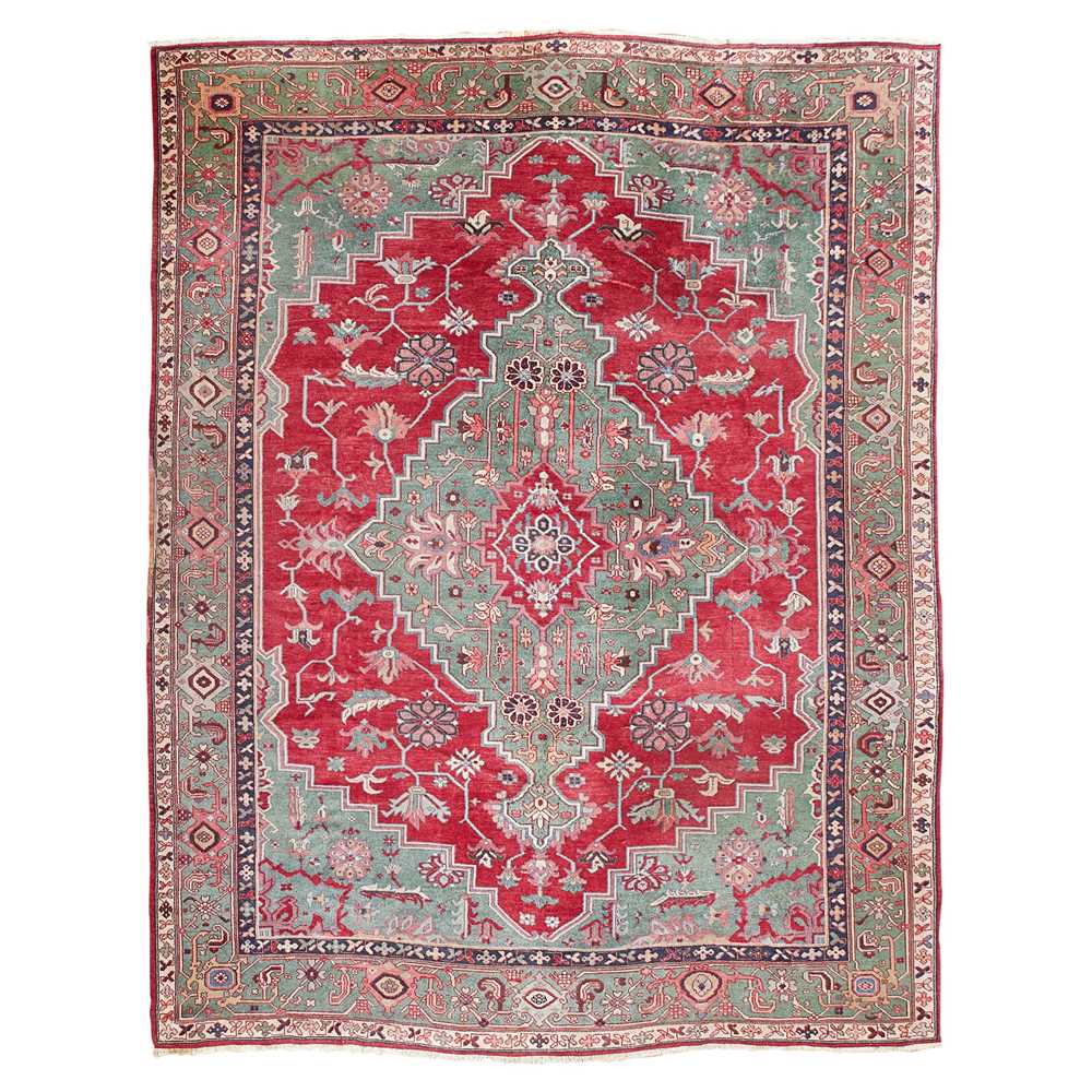 Appraisal: ANATOLIAN CARPET EARLY MID TH CENTURY of Heriz design the