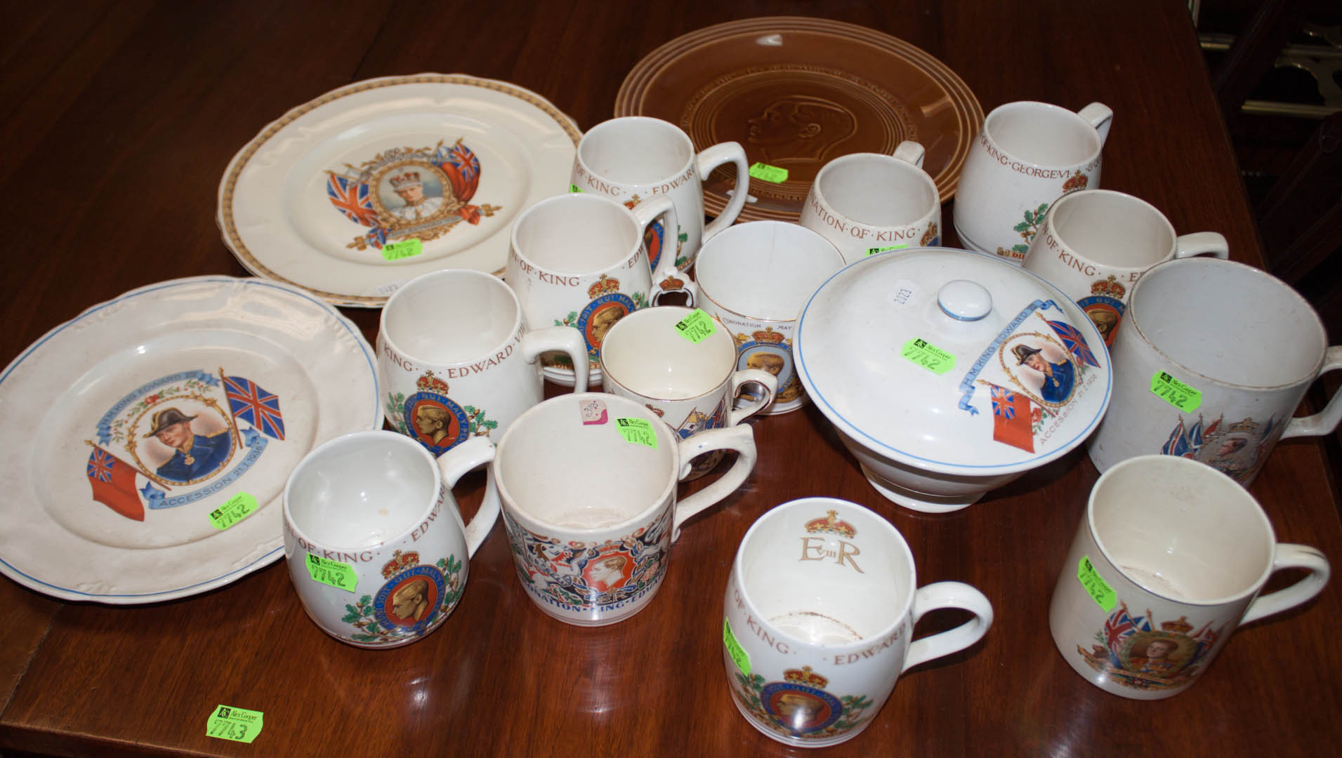 Appraisal: Assortment of King Edward VIII coronation ware