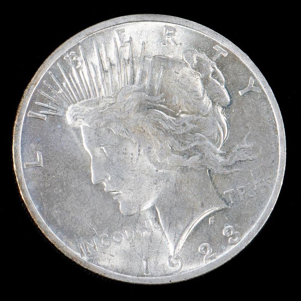 Appraisal: Peace Silver Dollar Coin Brilliant Uncirculated Peace Silver Dollar Coin