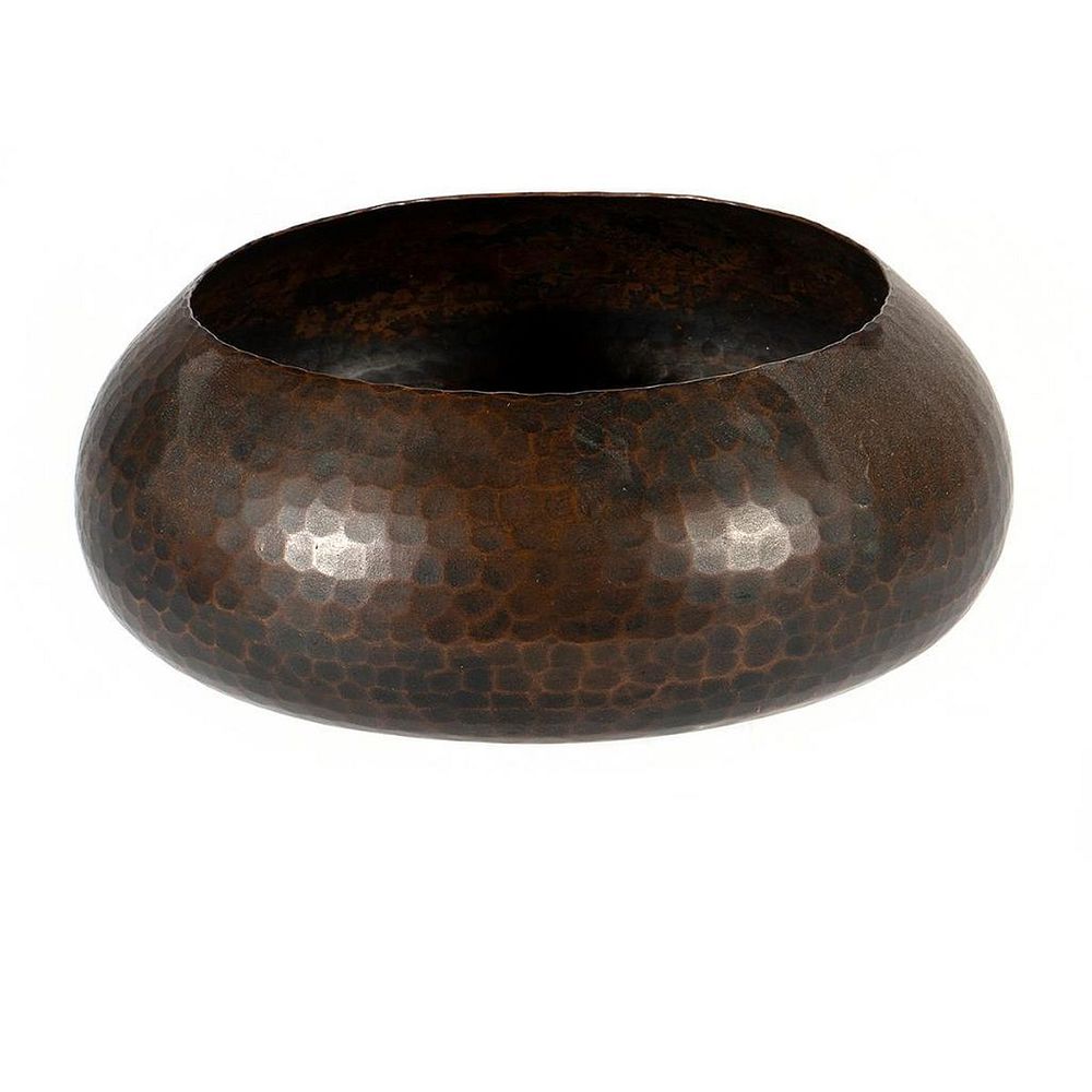 Appraisal: Roycroft Hammered Copper Bowl in cm h in cm d