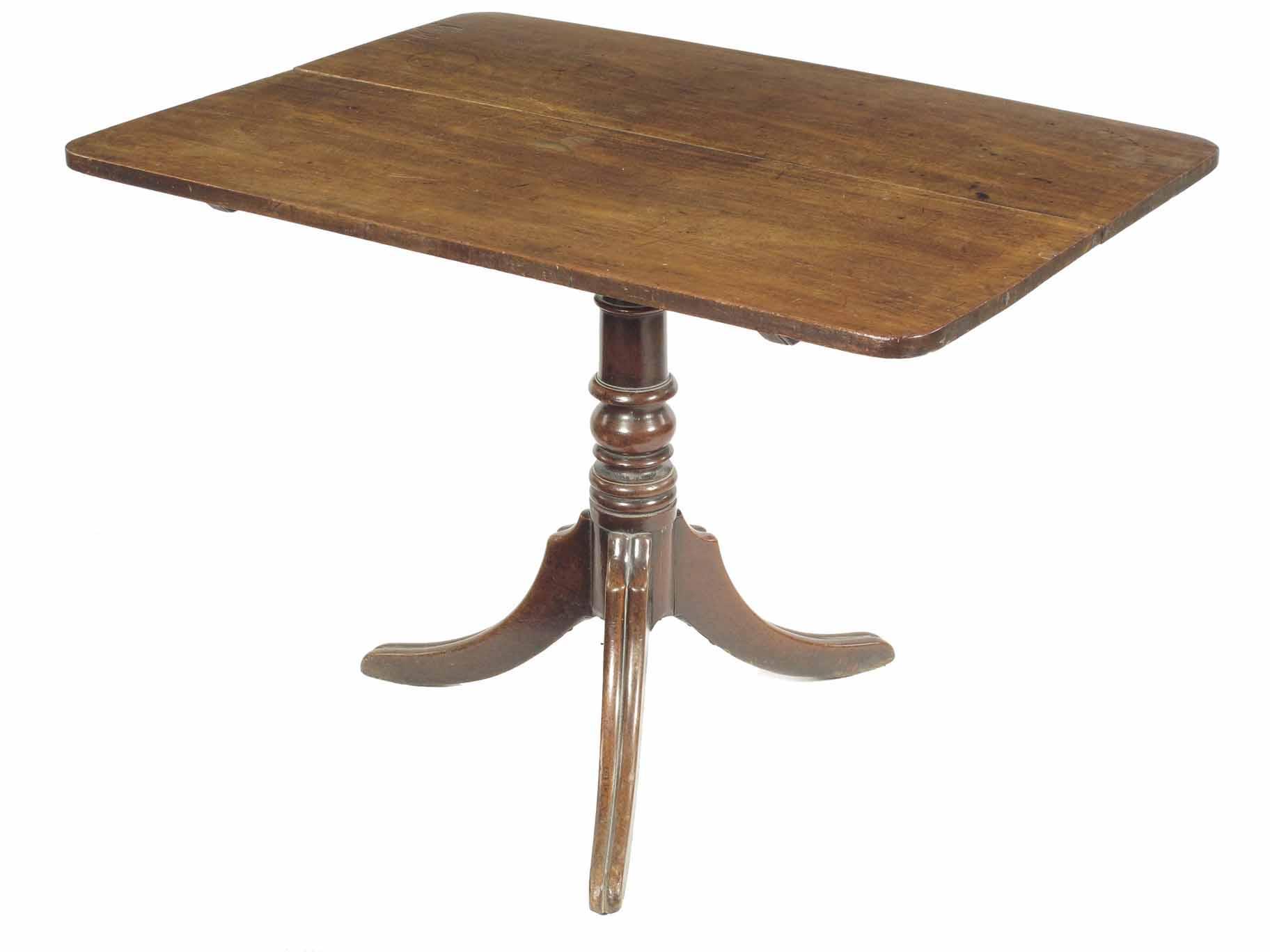 Appraisal: A George IV mahogany tripod table