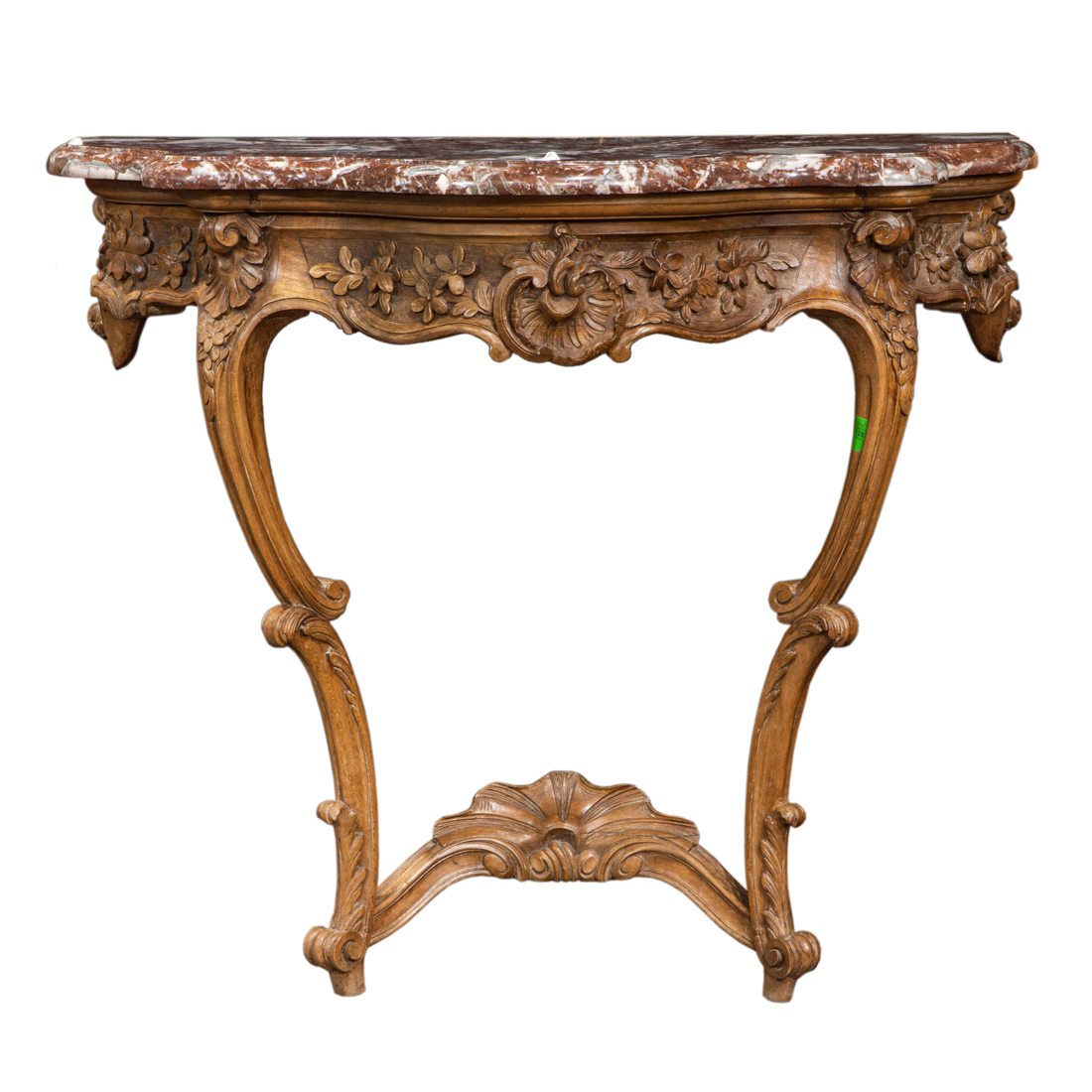 Appraisal: AN ITALIAN ROCOCO STYLE CONSOLE TABLE An Italian Rococo style