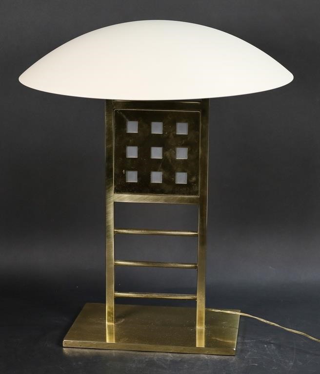 Appraisal: Design Institute America Inc mid-century modern table lamp Brass base