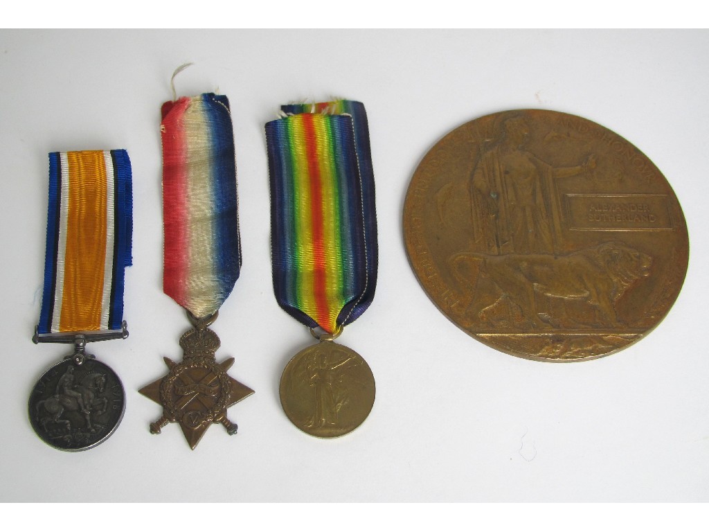 Appraisal: A group of three medals to Cpl T Orr Highland