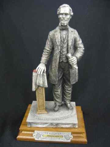 Appraisal: Chilmark Civil War Pewter Figurine ''JeffersonDavis'' by Francis Barnum ''