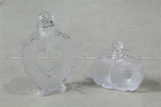 Appraisal: TWO LALIQUE PERFUME BOTTLES Including on Lalique bottle for Nina