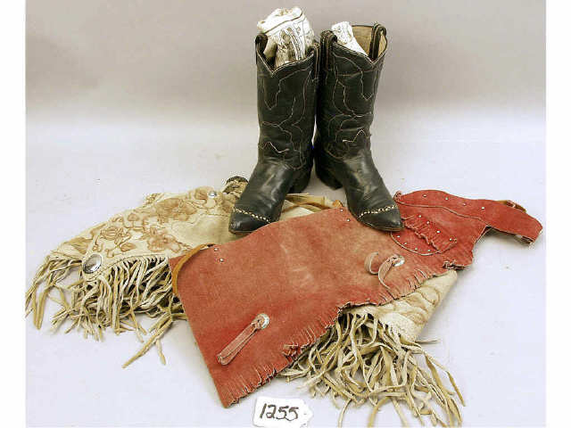 Appraisal: Lot of items including vintage pair of Tony Lama boots