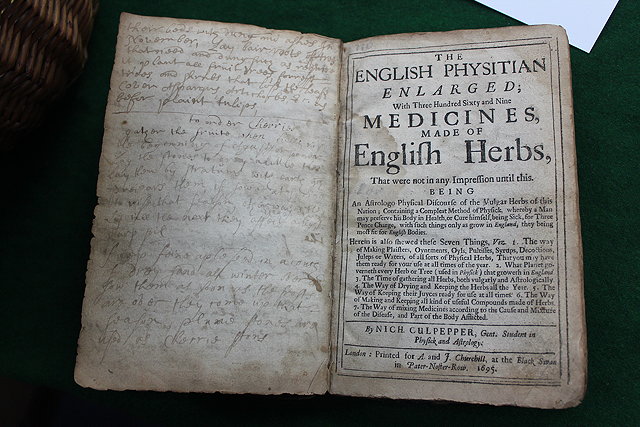 Appraisal: THE ENGLISH PHYSITIAN Enlarged with Medicines made of Englifh Herbs