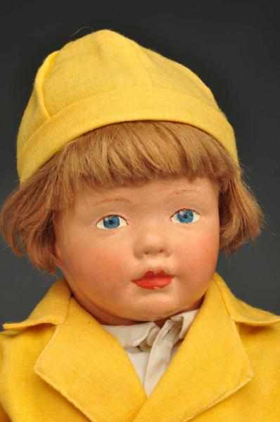 Appraisal: Lovely Kamkins Doll Description American cloth with molded and painted