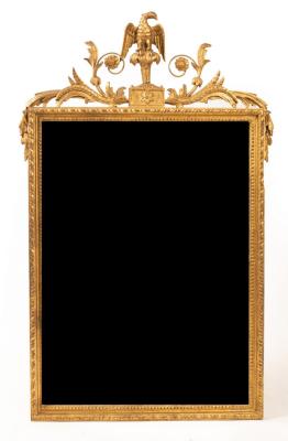 Appraisal: A th Century gilt gesso framed pier glass having an