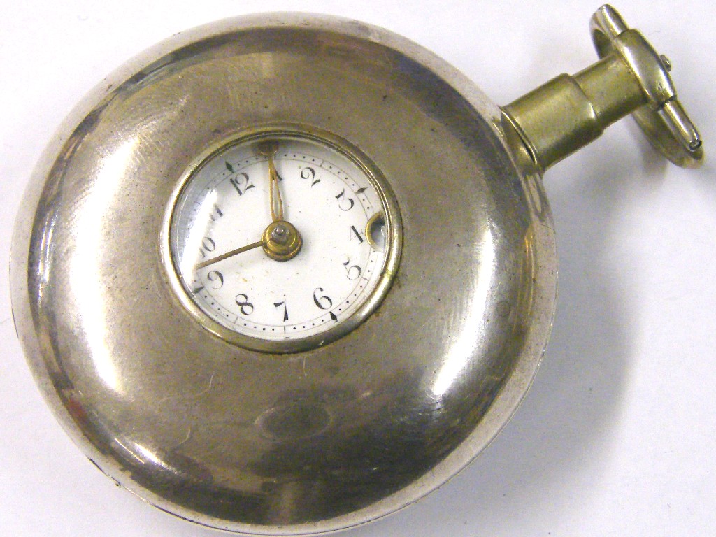 Appraisal: Early th century fusee verge half hunter pocket watch hallmarked