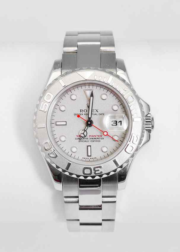 Appraisal: LADIES ROLEX PLATINUM STAINLESS STEEL YACHTMASTER WATCH Model K serial