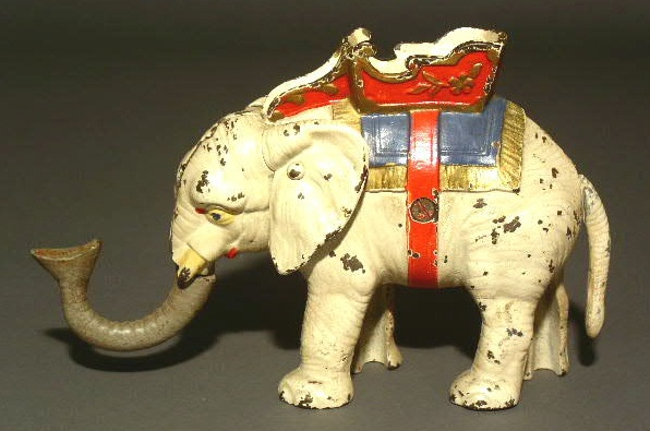 Appraisal: Hubley cast iron elephant bank h x l x w