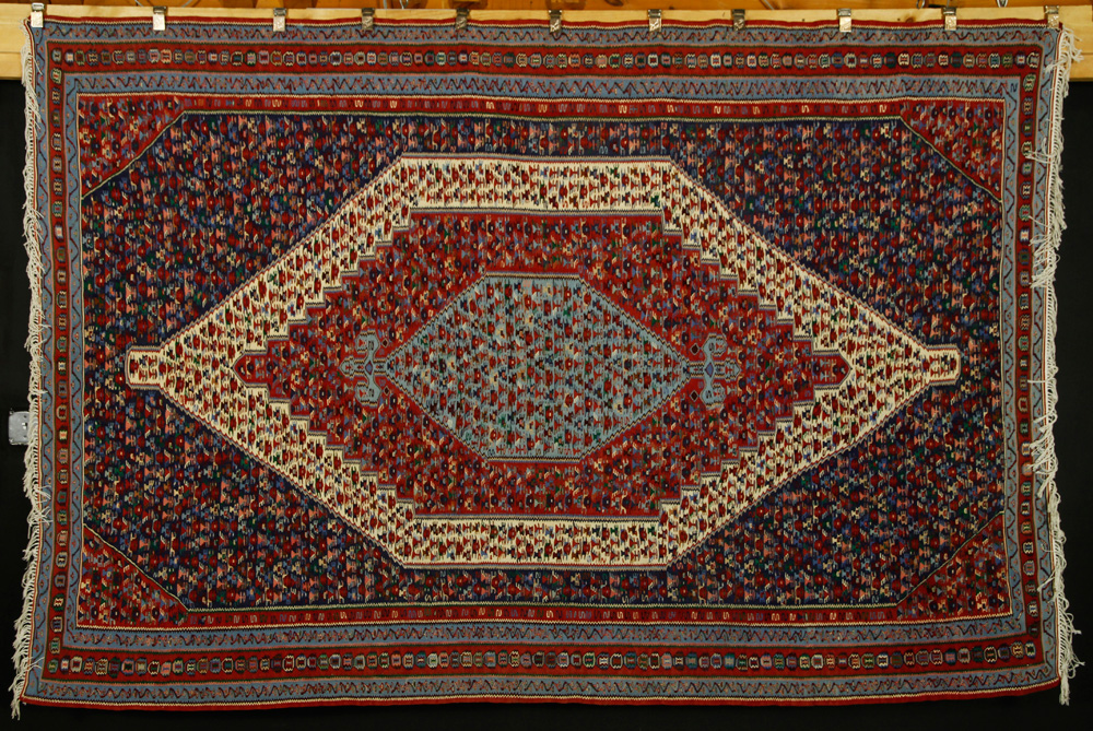 Appraisal: - Turkish Kilim Turkish kilim rug ' x ' Provenance