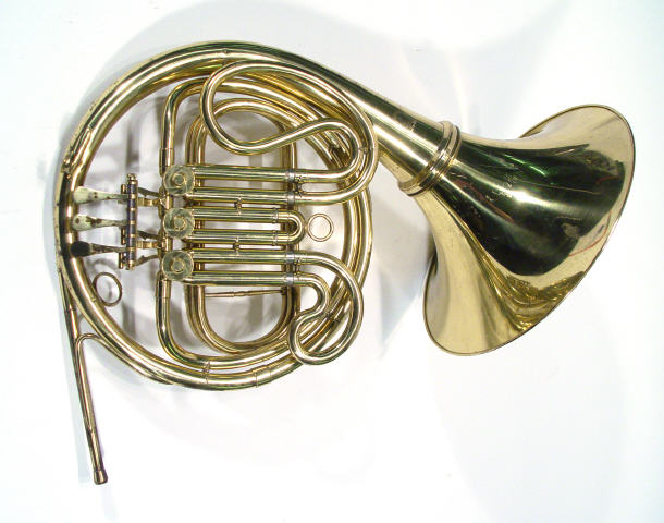 Appraisal: Cased brass french horn