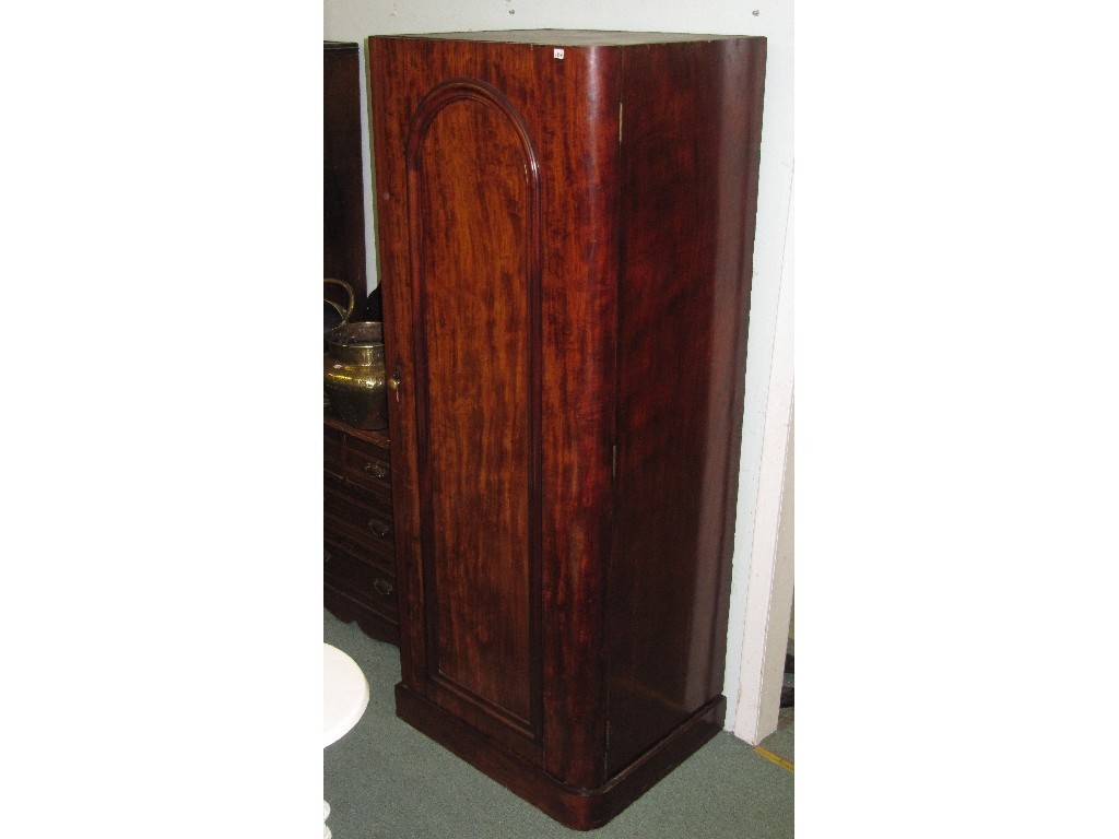 Appraisal: Victorian mahogany wardrobe section