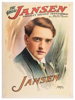 Appraisal: Jansen Harry The Great Jansen Milwaukee Great American Show Print