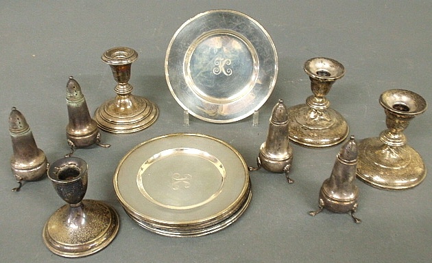 Appraisal: - Twelve sterling silver plates by Gorham dia troy oz