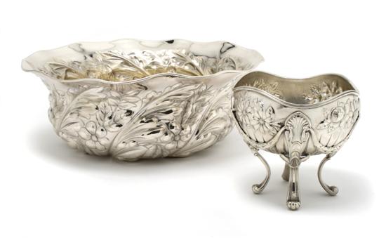 Appraisal: A Group of Two American Sterling Silver Bowls Gorham Diameter