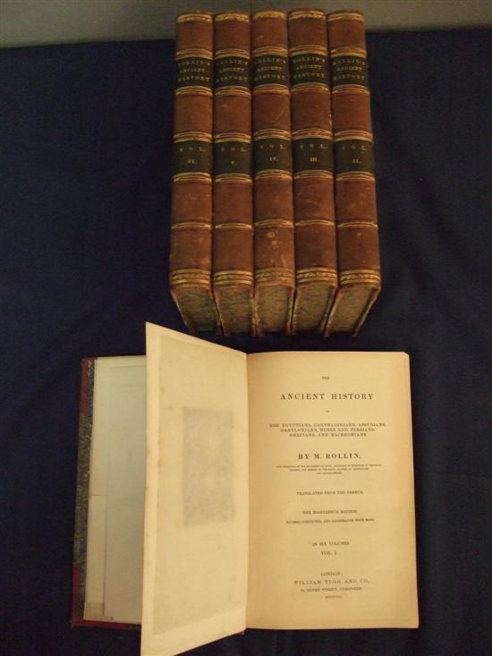 Appraisal: Ancient History of the Egyptian Carthaginians etc Charles Rollin vols