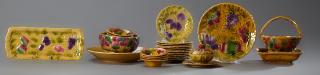 Appraisal: Thirty-One Piece Majolica Fruit Set early th c by Sarraguemines