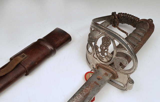 Appraisal: AN INDIAN ARMY OFFICERS DRESS SWORD by Lyon Lyon of