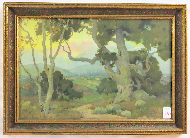 Appraisal: MARION KAVANAGH WACHTEL OFF-SET LITHOGRAPH California Wisconsin - The Oaks