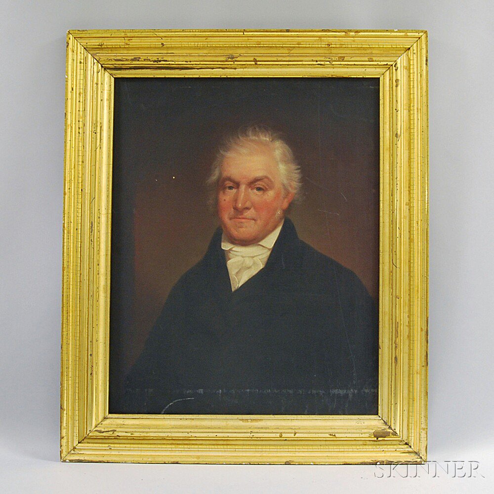 Appraisal: American School th Century Portrait of James Lightbody Unsigned Oil