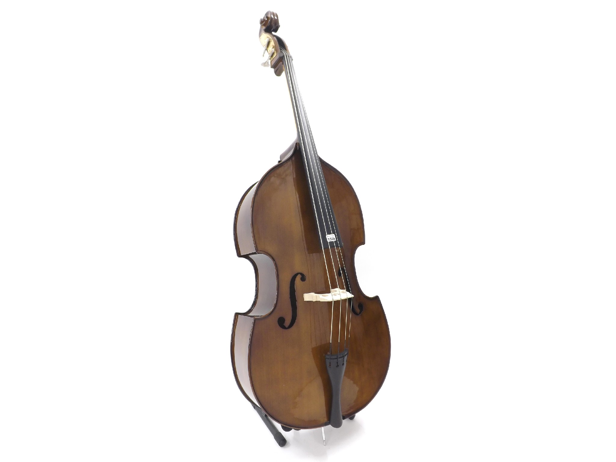 Appraisal: Small size contemporary double bass labelled The Stentor Student II