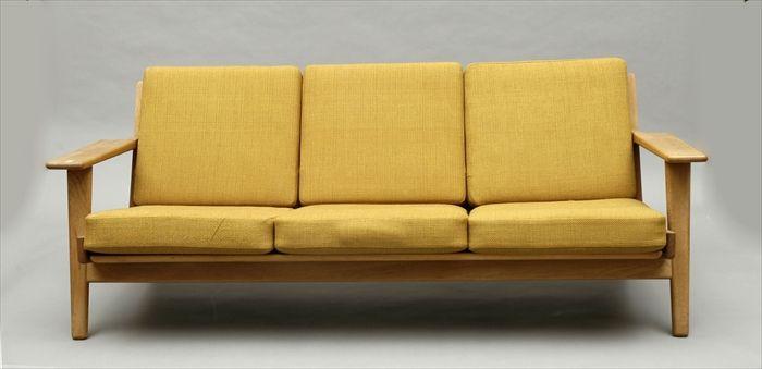 Appraisal: Hans Wegner Oak Sofa x in